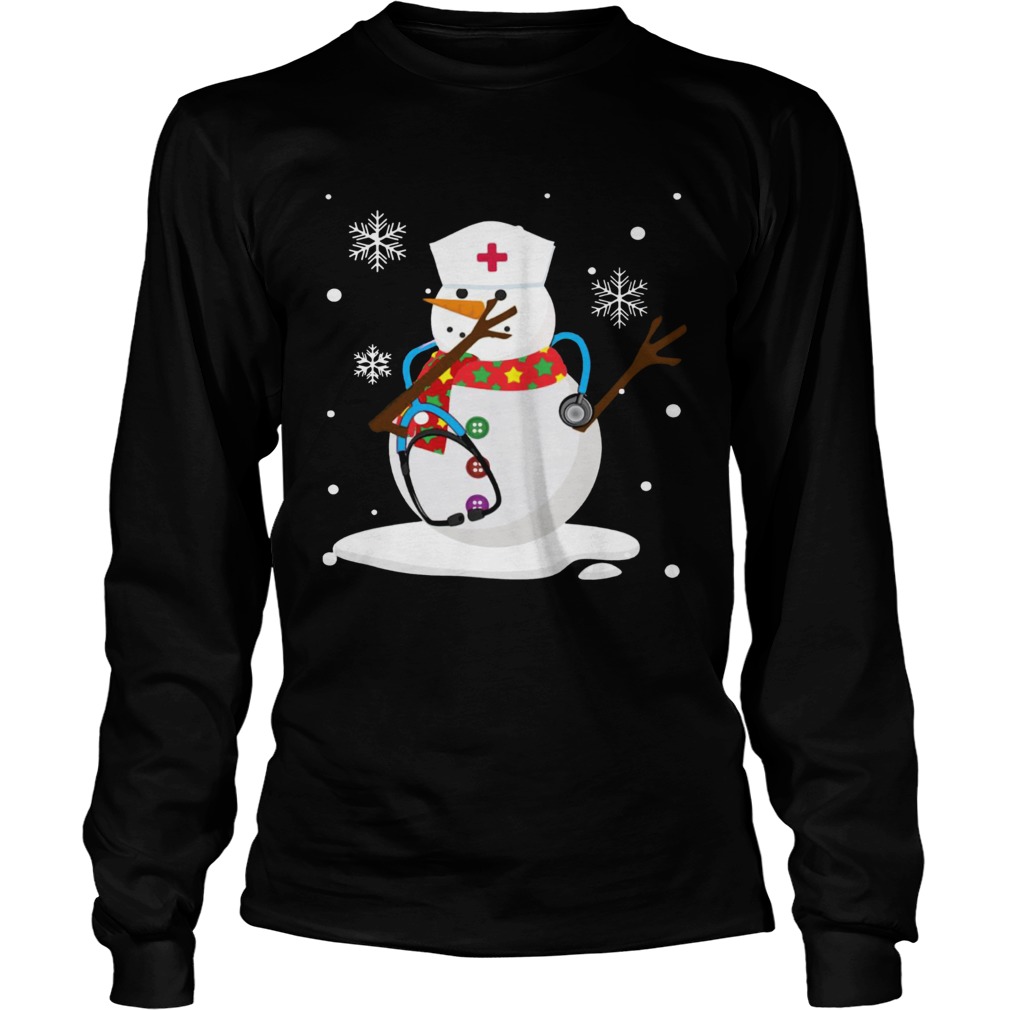 Snowman nurse christmas LongSleeve