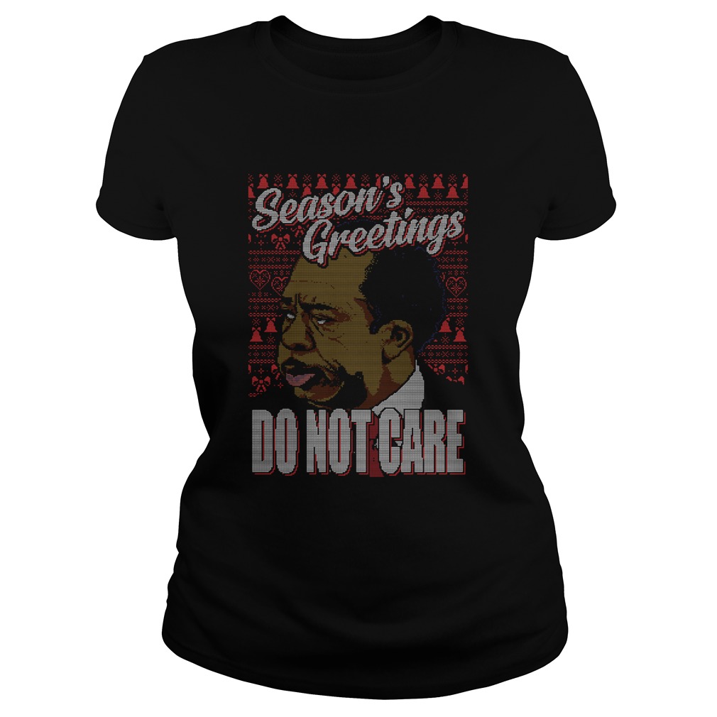 Stanley Hudson Seasons Greetings Do Not Care Ugly Christmas Classic Ladies