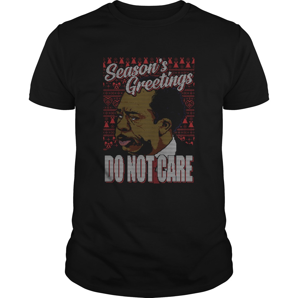 Stanley Hudson Seasons Greetings Do Not Care Ugly Christmas shirt