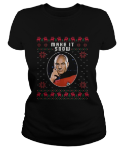 Star Trek Make It Snow Ugly Christmas  Classic Ladies