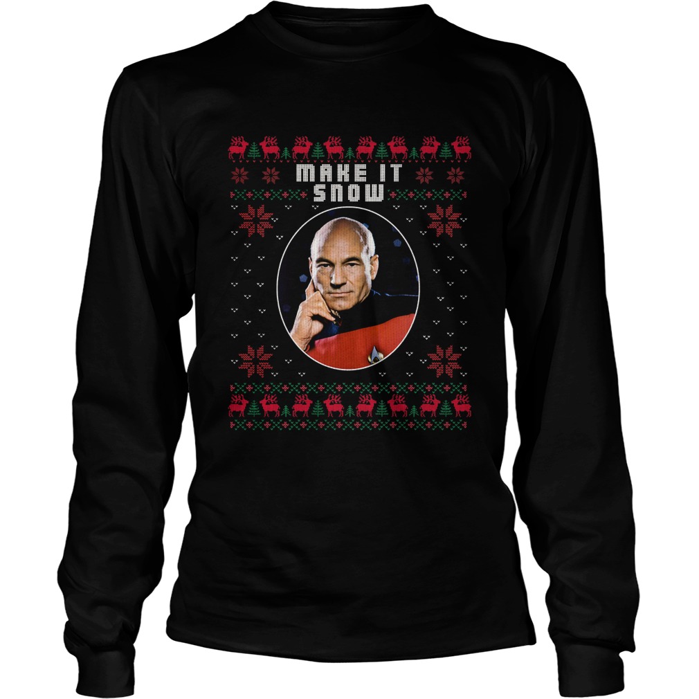 Star Trek Make It Snow Ugly Christmas LongSleeve