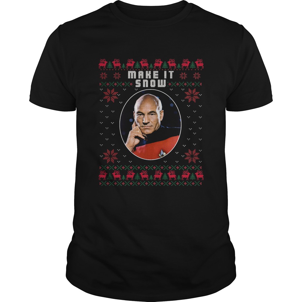 Star Trek Make It Snow Ugly Christmas shirt