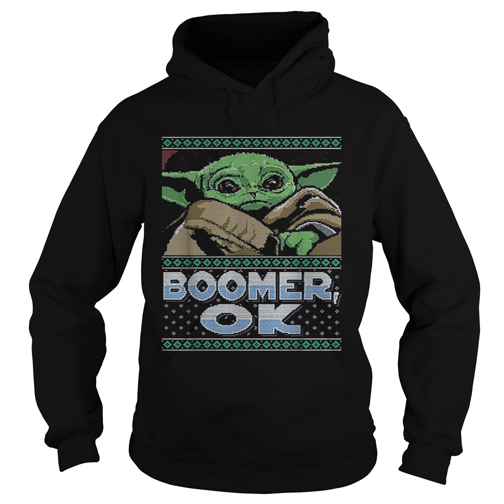 Star Wars Baby Yoda Boomer Ok ugly Christmas Hoodie