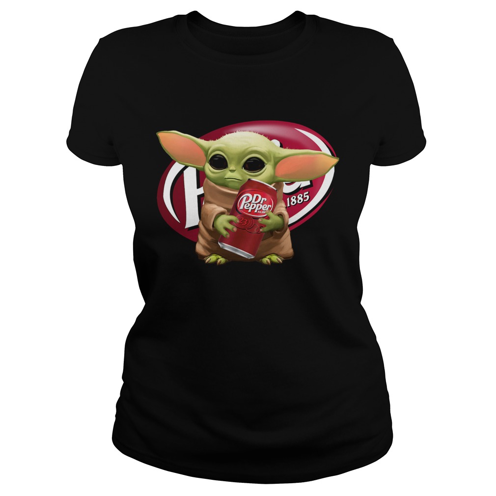 Star Wars Baby Yoda Hug Dr Pepper Classic Ladies