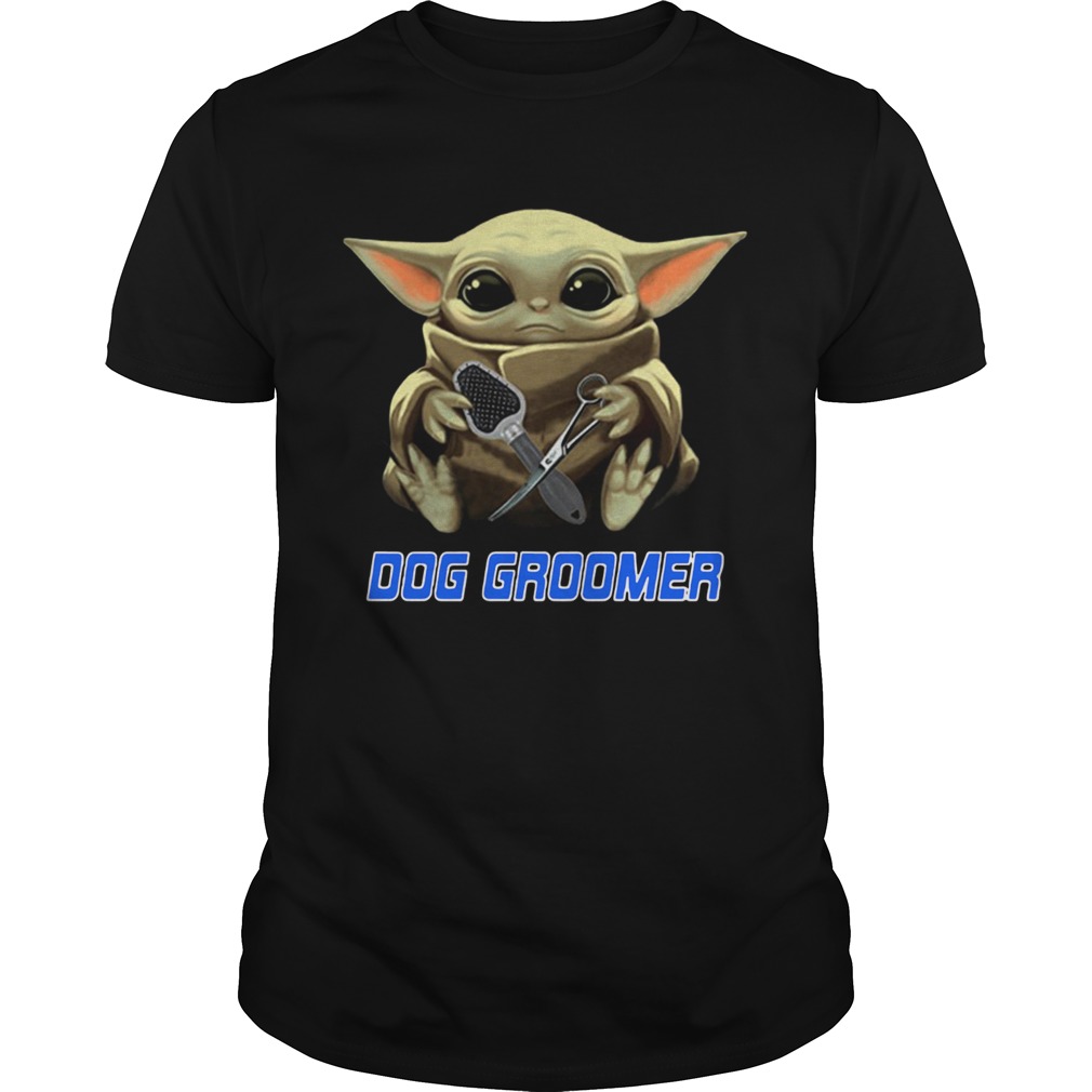 Star Wars Baby Yoda Hug Groomer shirt