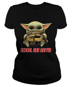 Star Wars Baby Yoda Hug School Bus Driver  Classic Ladies