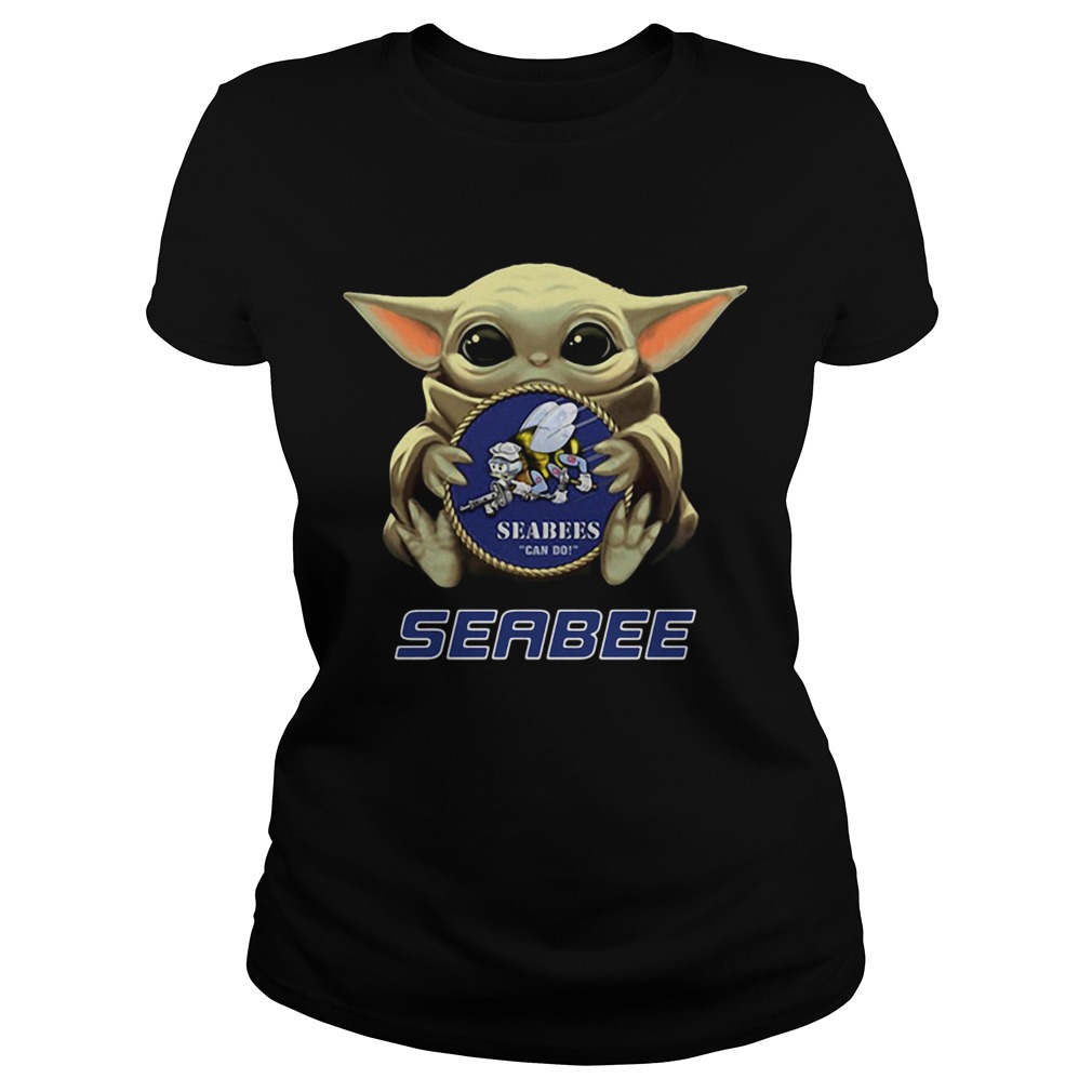 Star Wars Baby Yoda Hug Seabee Classic Ladies