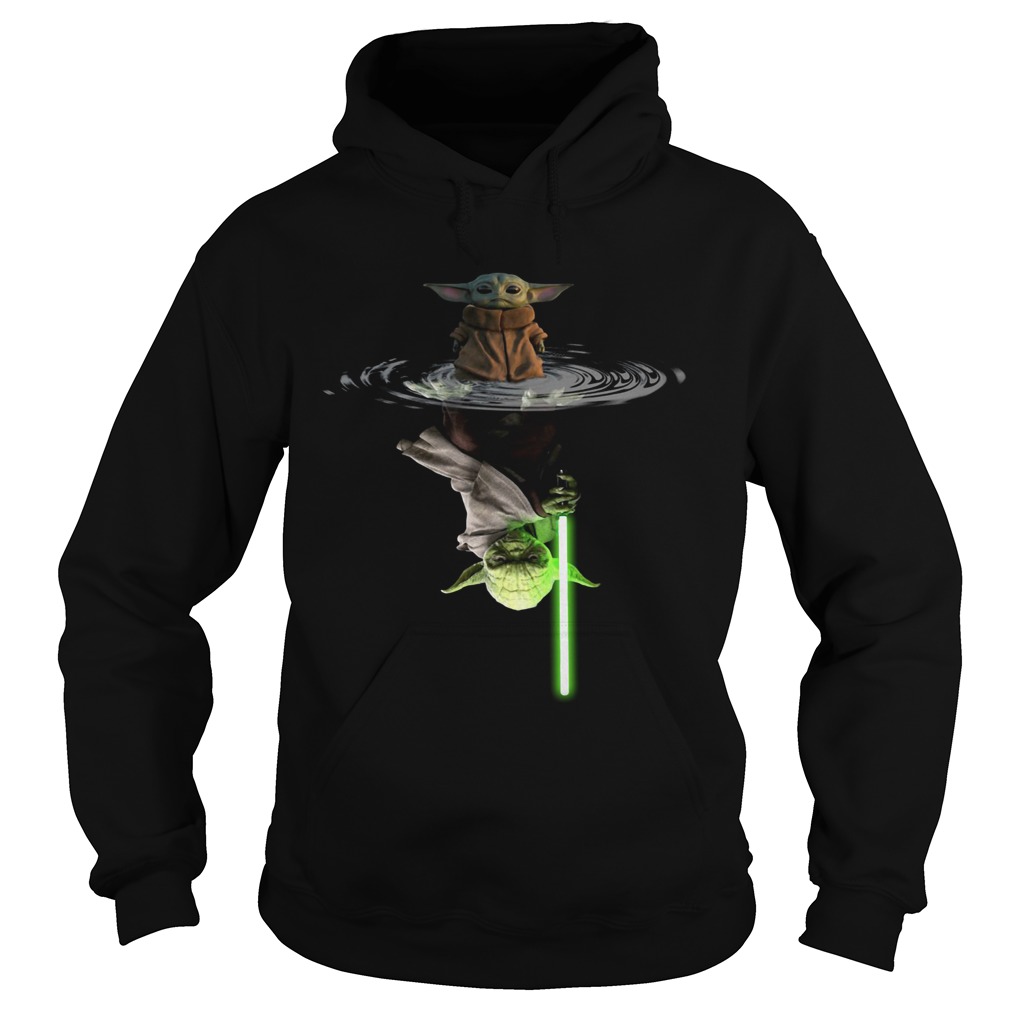 Star Wars Baby Yoda Water Reflection Mirror Yoda Hoodie