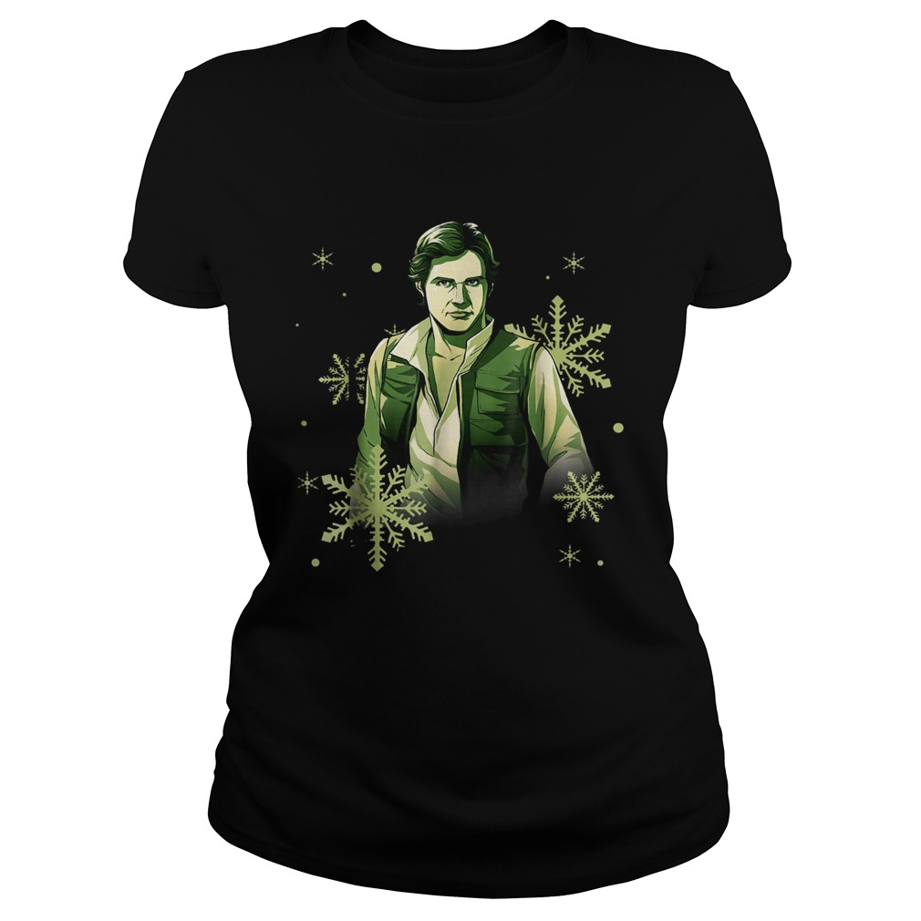 Star Wars Han Solo I Noel Christmas Snowflake Classic Ladies