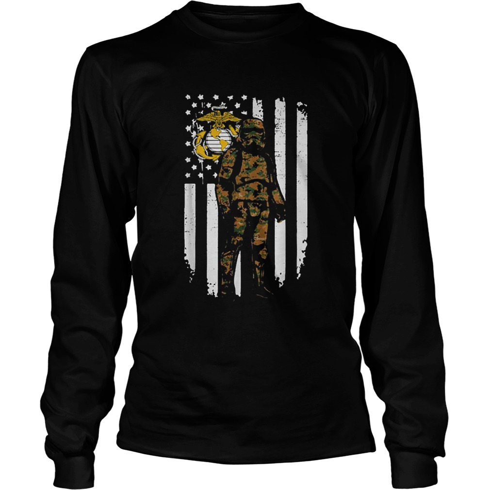 Stormtrooper America flag US Marine Corps camo LongSleeve