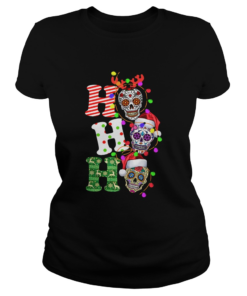 Sugar Skull Ho Ho Ho Christmas  Classic Ladies