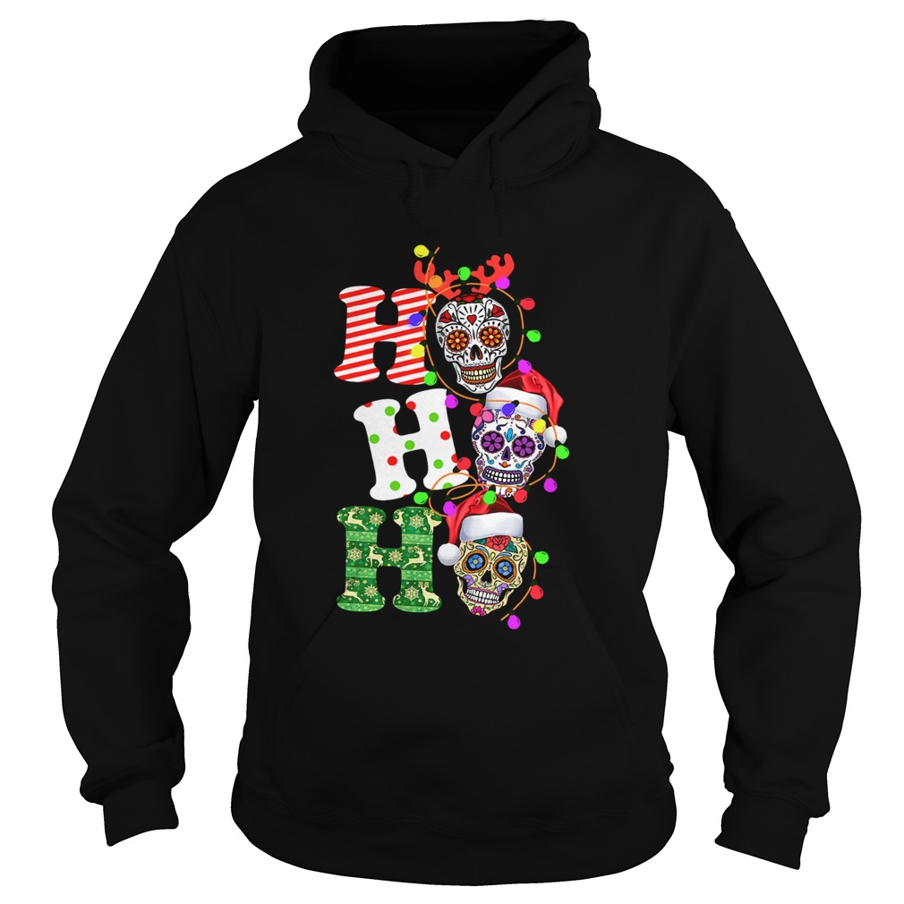 Sugar Skull Ho Ho Ho Christmas Hoodie