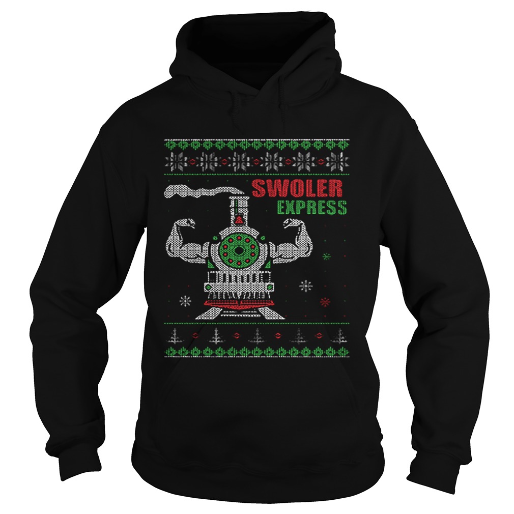 Swoler Express Ugly Christmas Hoodie