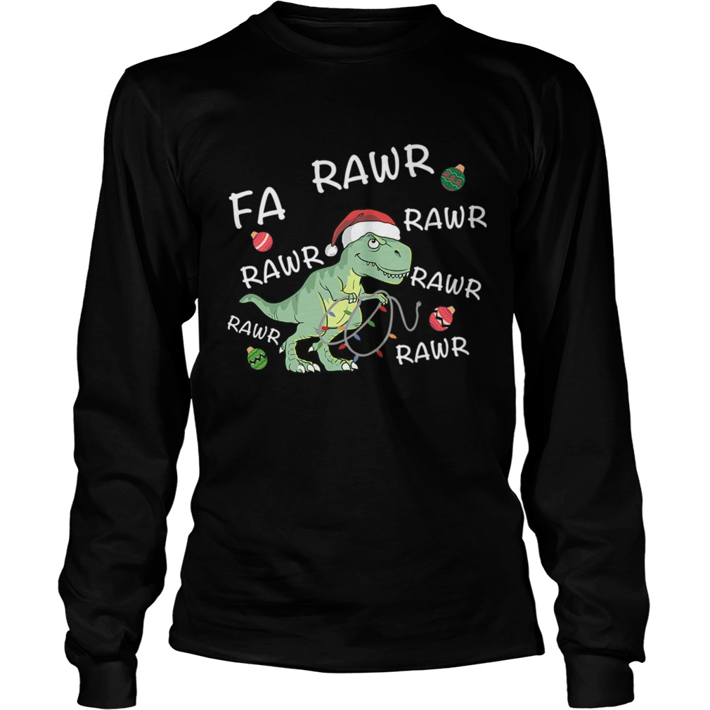 TRex Christmas Dinosaur LongSleeve