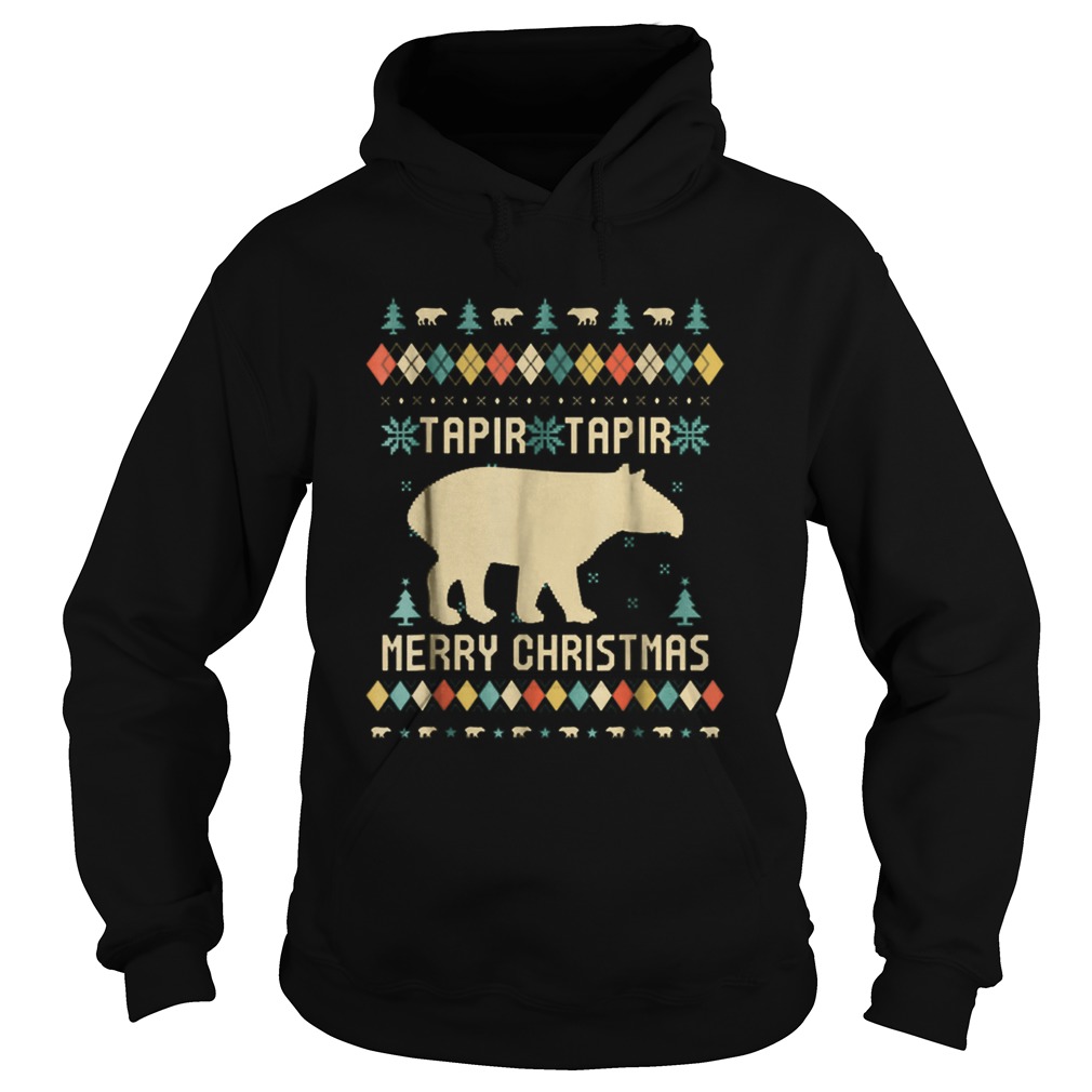 Tapirus Tapir Merry Christmas ugly Hoodie