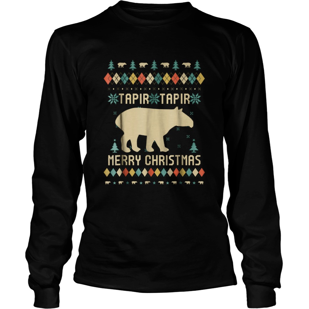 Tapirus Tapir Merry Christmas ugly LongSleeve