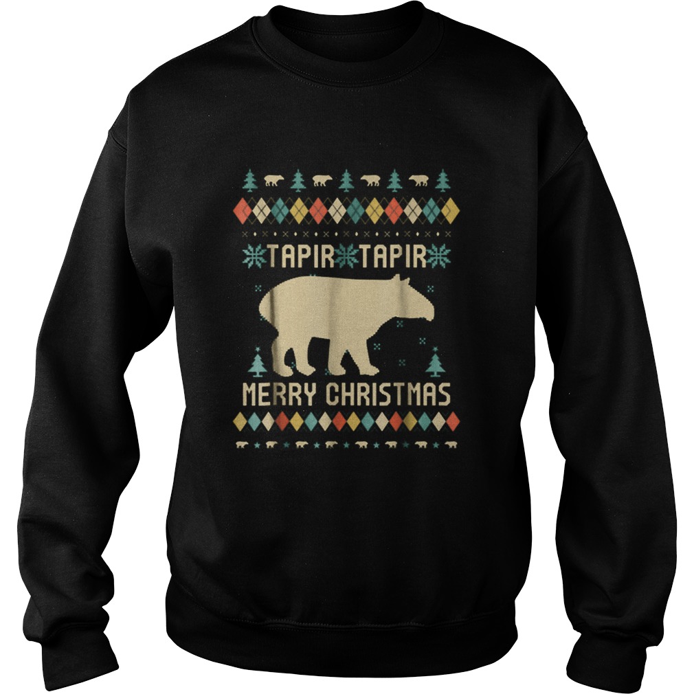 Tapirus Tapir Merry Christmas ugly Sweatshirt