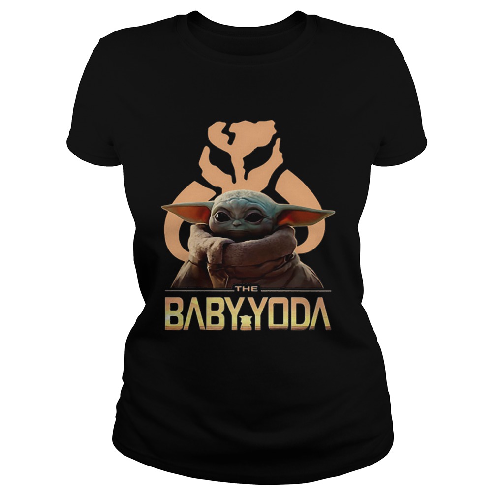 The Baby Yoda Star Wars Mandalorian Symbol Logo Classic Ladies