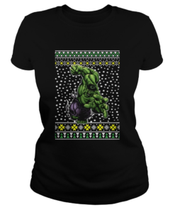 The Incredible Hulk Action Ugly Christmas  Classic Ladies