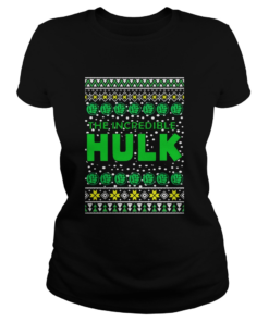 The Incredible Hulk Logo Ugly Christmas  Classic Ladies