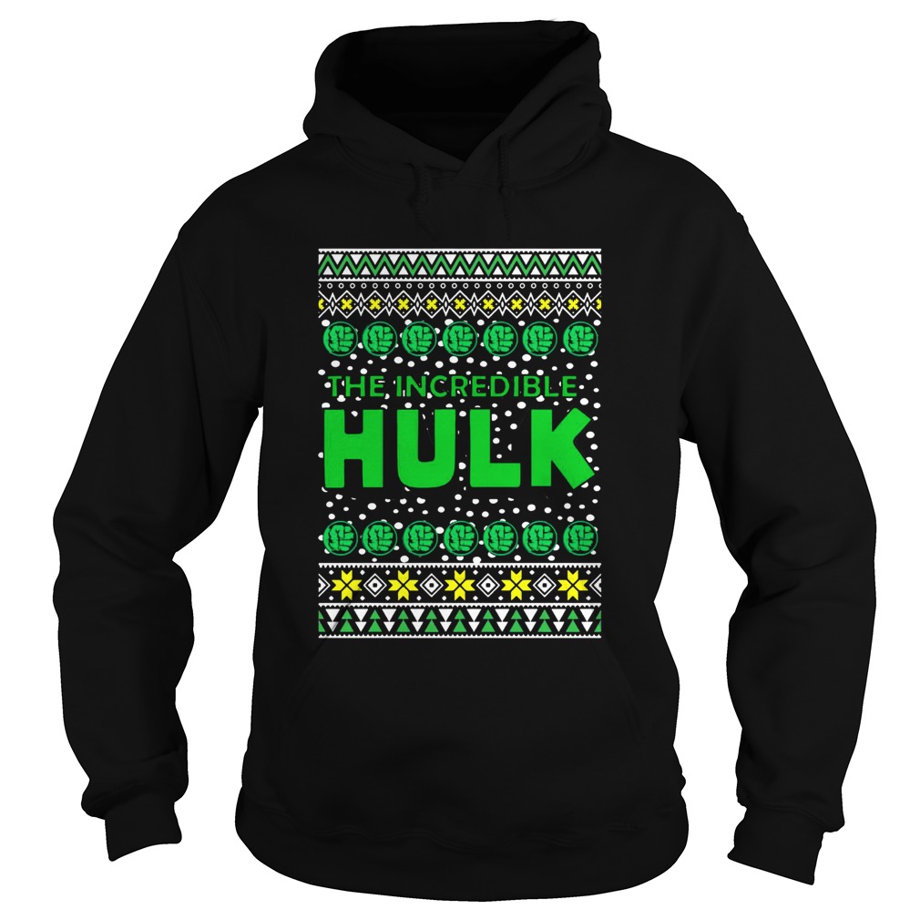 The Incredible Hulk Logo Ugly Christmas Hoodie