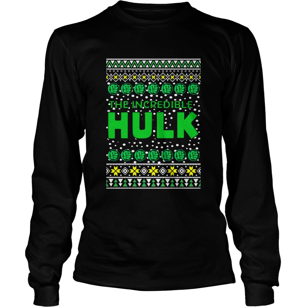 The Incredible Hulk Logo Ugly Christmas LongSleeve