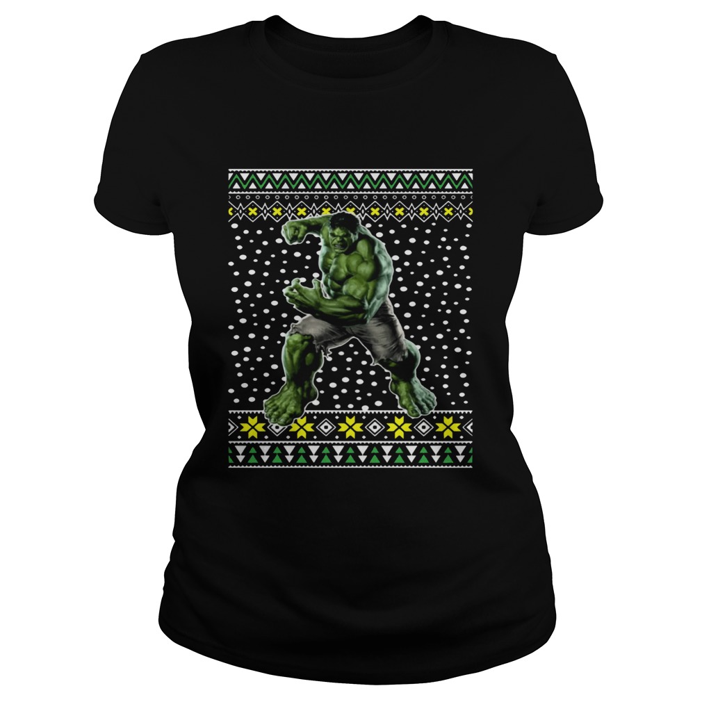 The Incredible Hulk Ugly Christmas Classic Ladies