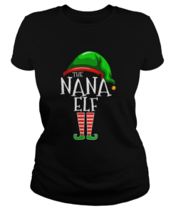 The Nana Elf Family Matching Group Christmas  Classic Ladies