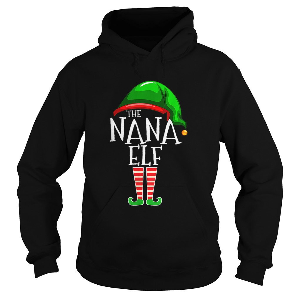 The Nana Elf Family Matching Group Christmas Hoodie