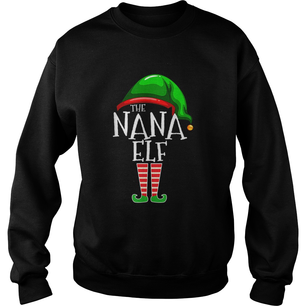 The Nana Elf Family Matching Group Christmas Sweatshirt