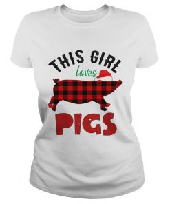 This Girl Loves Pigs Christmas  Classic Ladies