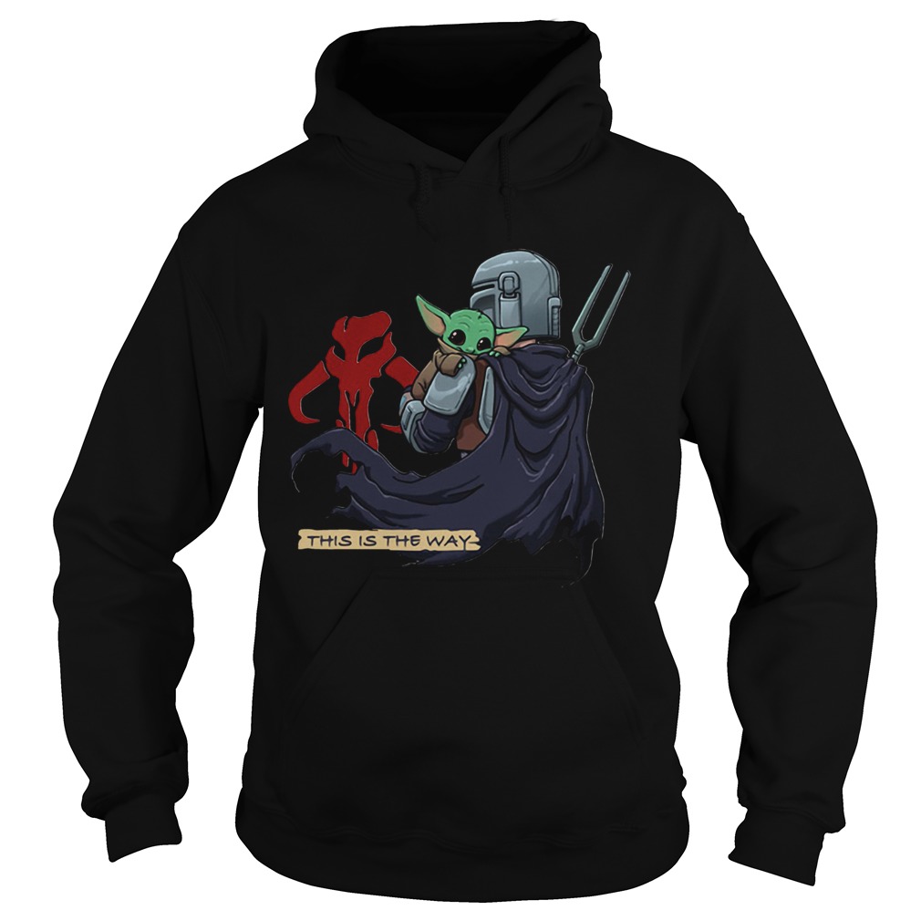 This Is The Way Baby Yoda Mandositting Hoodie