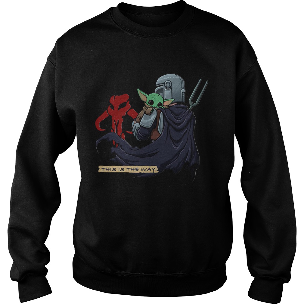 This Is The Way Baby Yoda Mandositting Sweatshirt