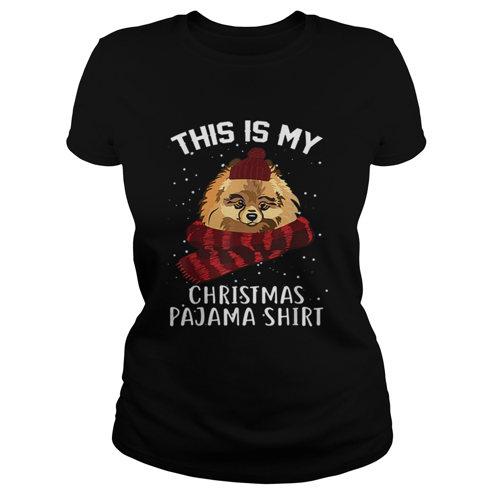 This is my Christmas Pajama Pomeranian Dog Classic Ladies