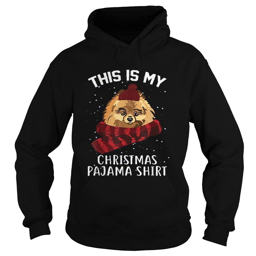 This is my Christmas Pajama Pomeranian Dog Hoodie