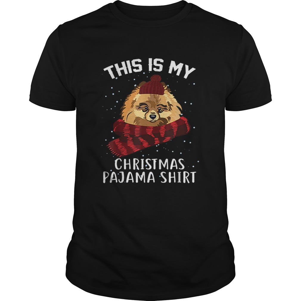 This is my Christmas Pajama Pomeranian Dog shirt