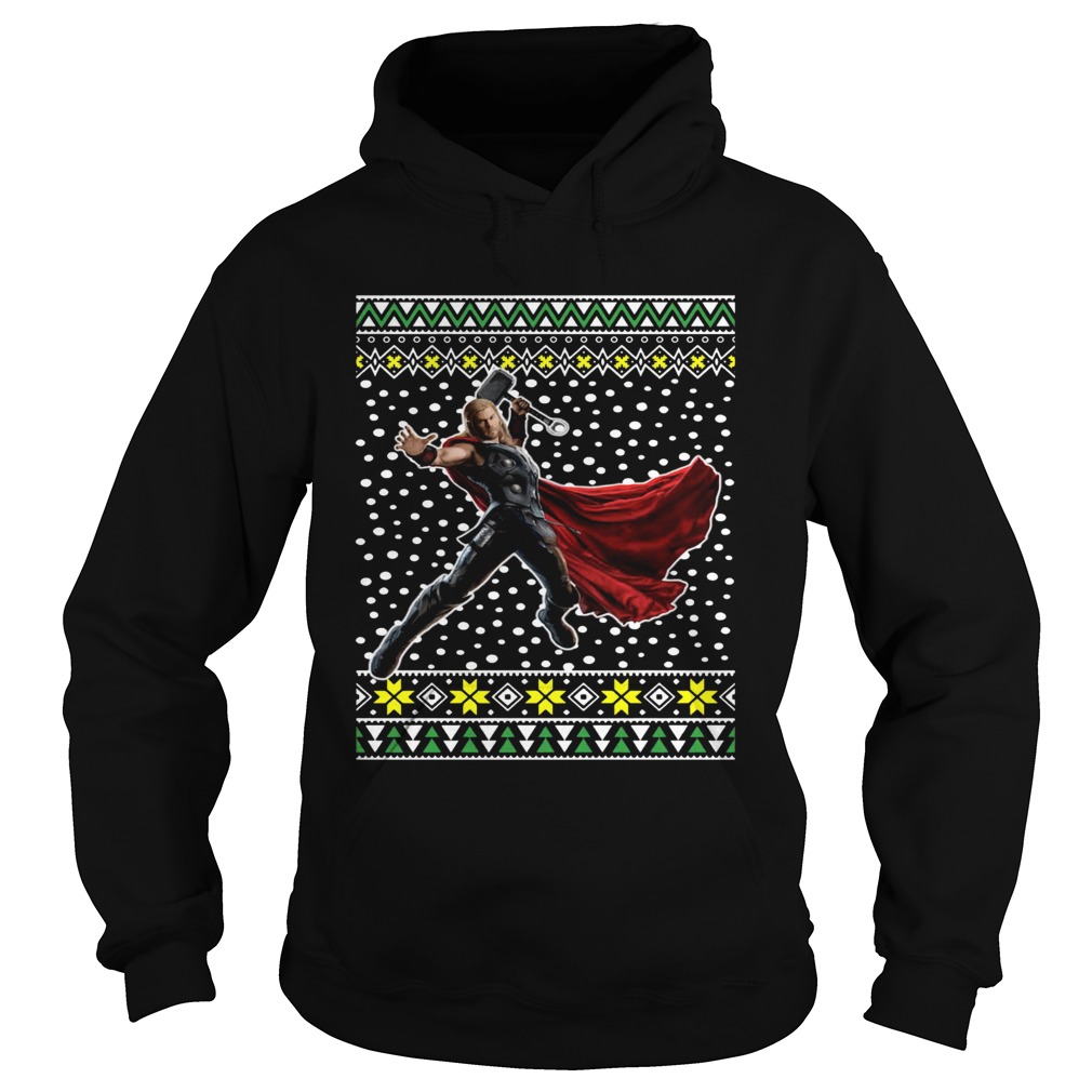 Thor Action Ugly Christmas Hoodie