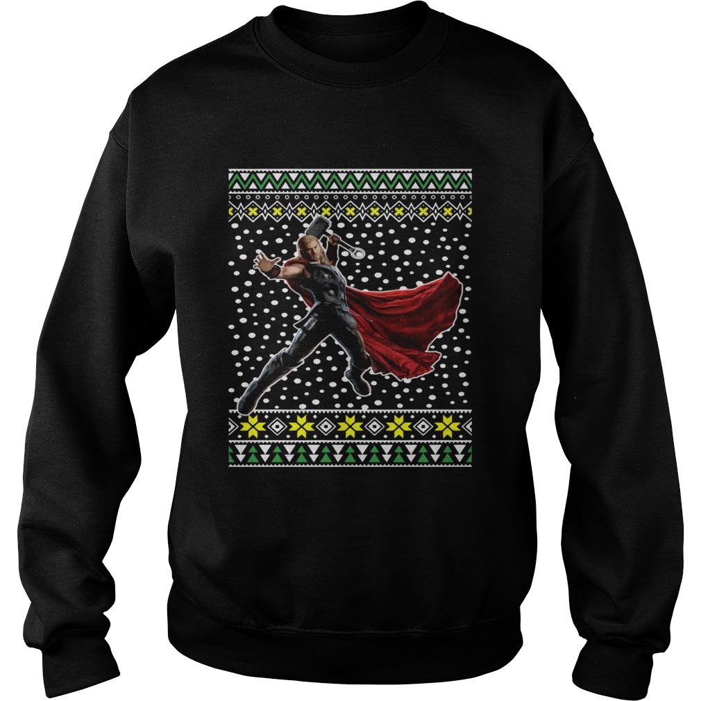 Thor Action Ugly Christmas Sweatshirt