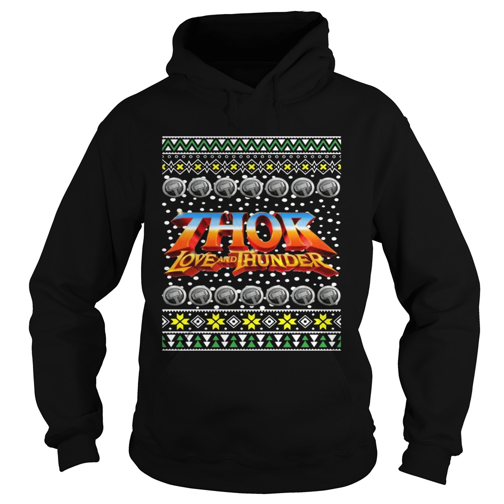 Thor Logo Ugly Christmas Hoodie