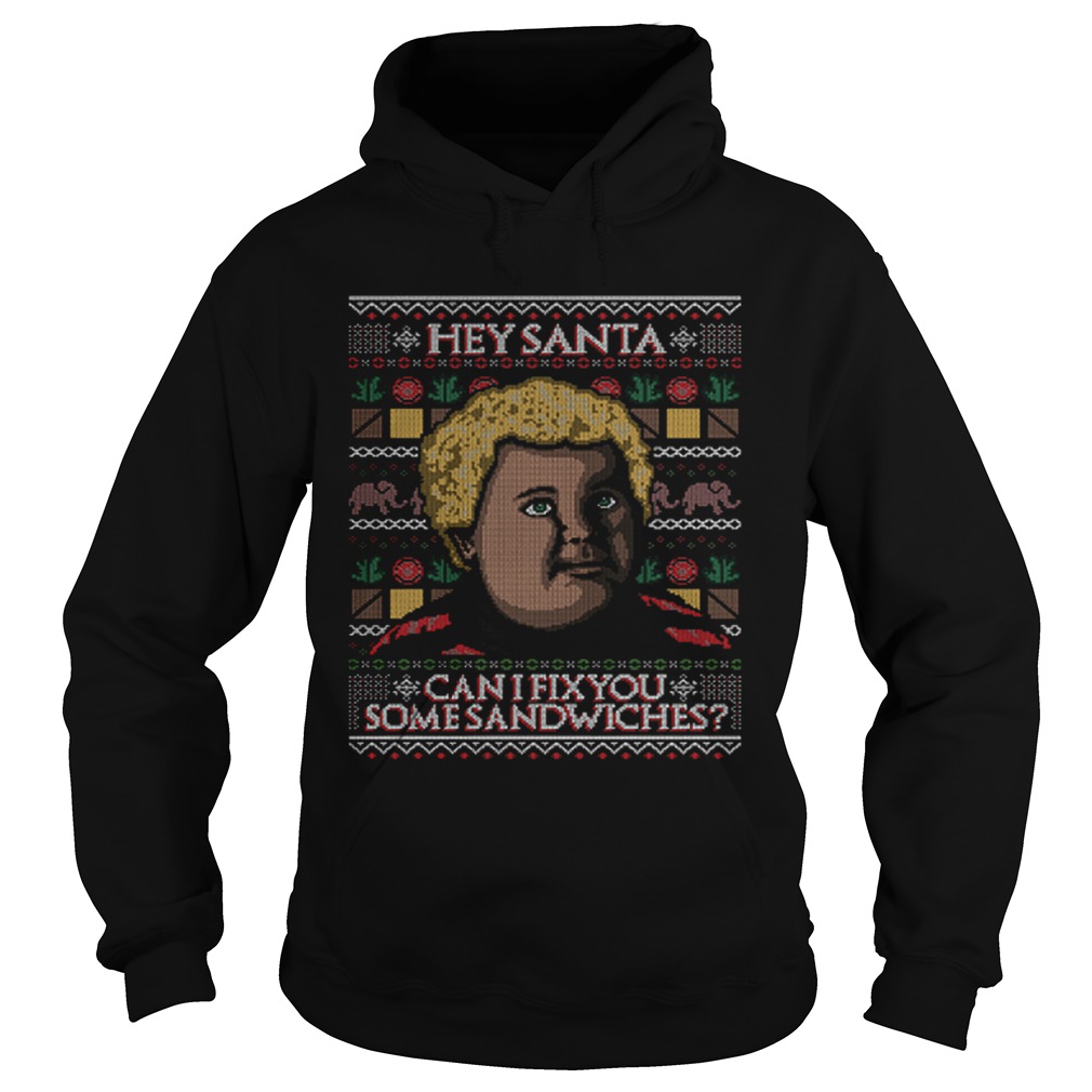 Thurman Merman Hey Santa can I fix you some sandwiches Christmas Hoodie