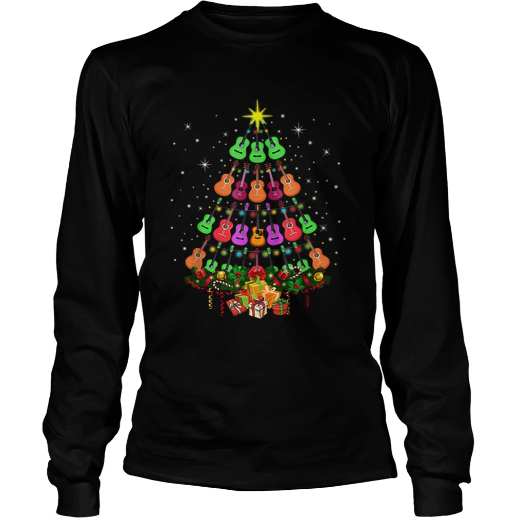 Ukulele Christmas Tree Merry Xmas LongSleeve