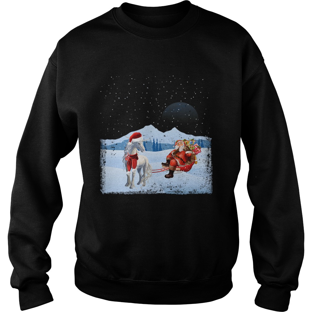 Unicorn And Santa Claus Sweatshirt