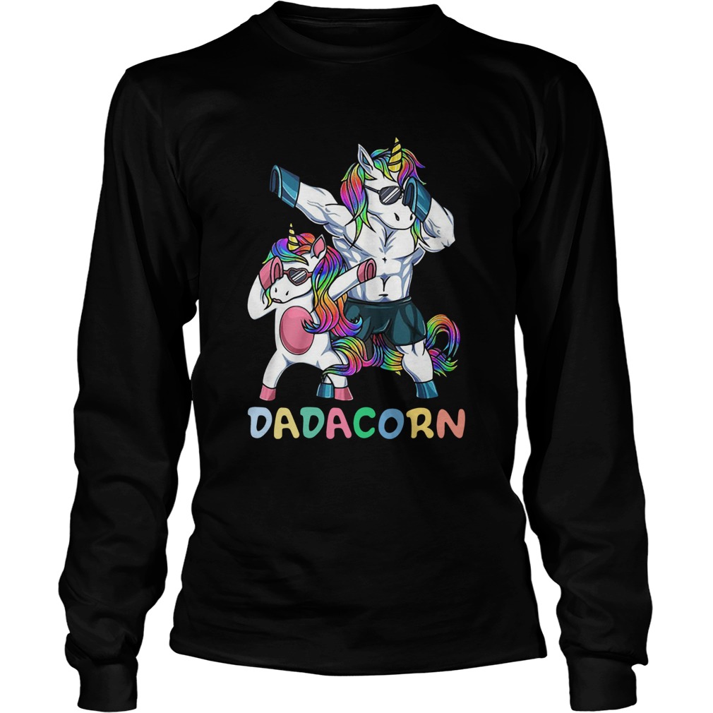 Unicorn Dabbing Dadacorn LongSleeve