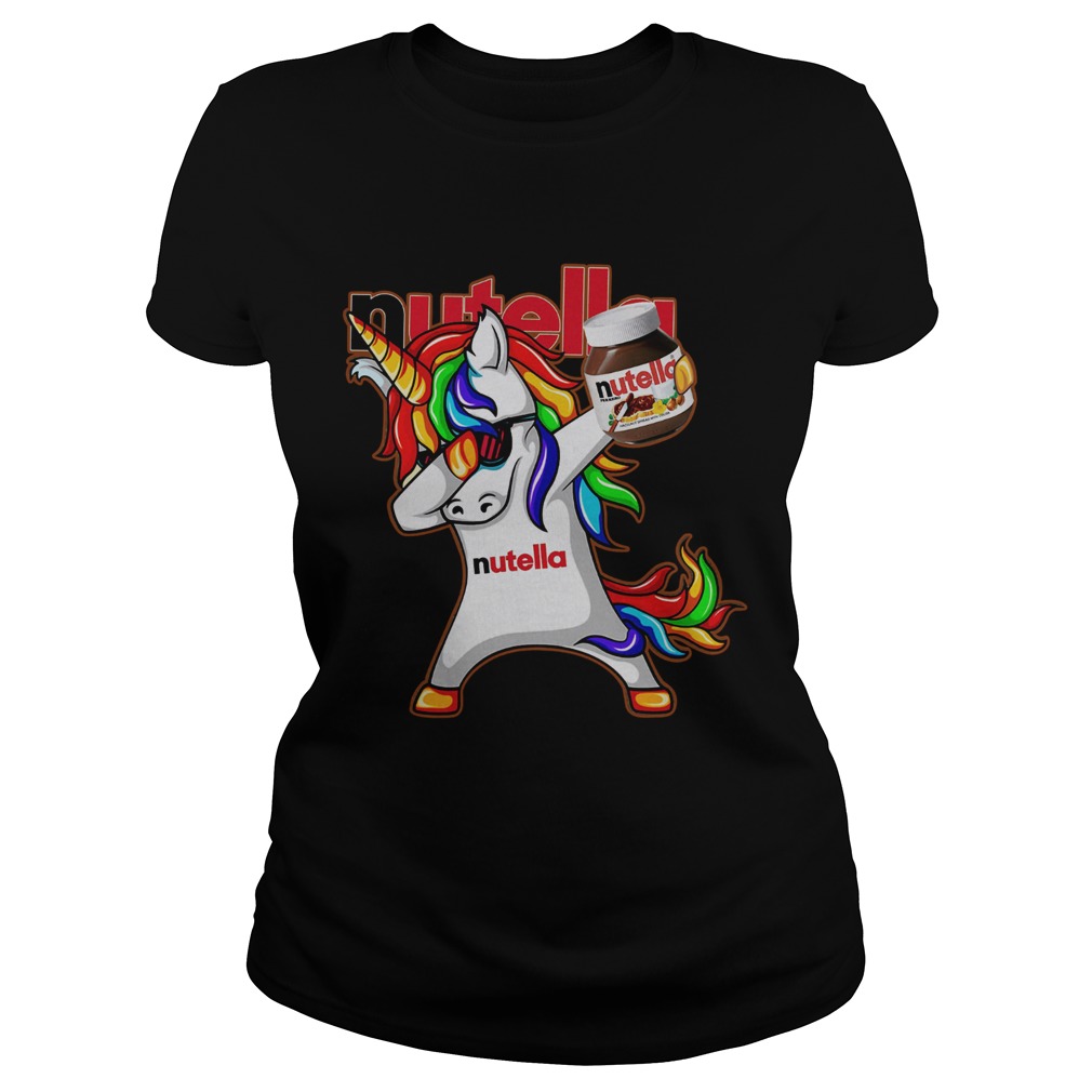 Unicorn Dabbing Nutella Classic Ladies