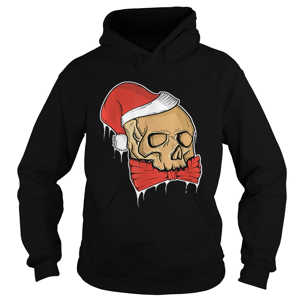 Vintage Skull Christmas Santa hat Hoodie