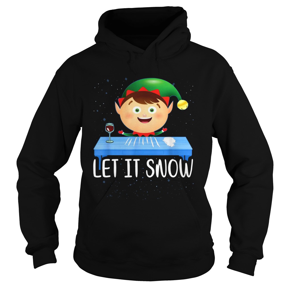 Walmart Cocaine Santa ELF Let It Snow Hoodie