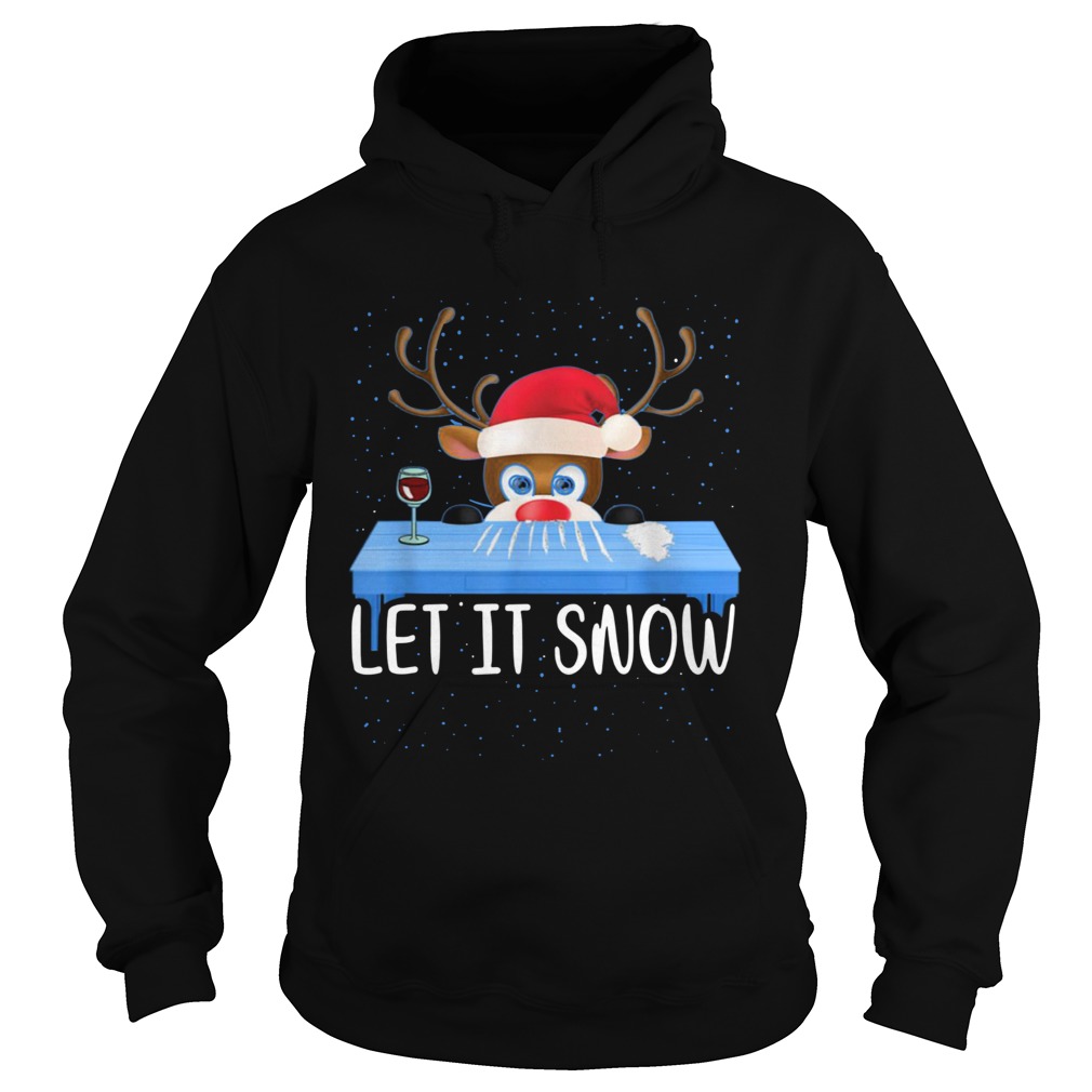 Walmart Cocaine Santa Reindeer Let It Snow Hoodie