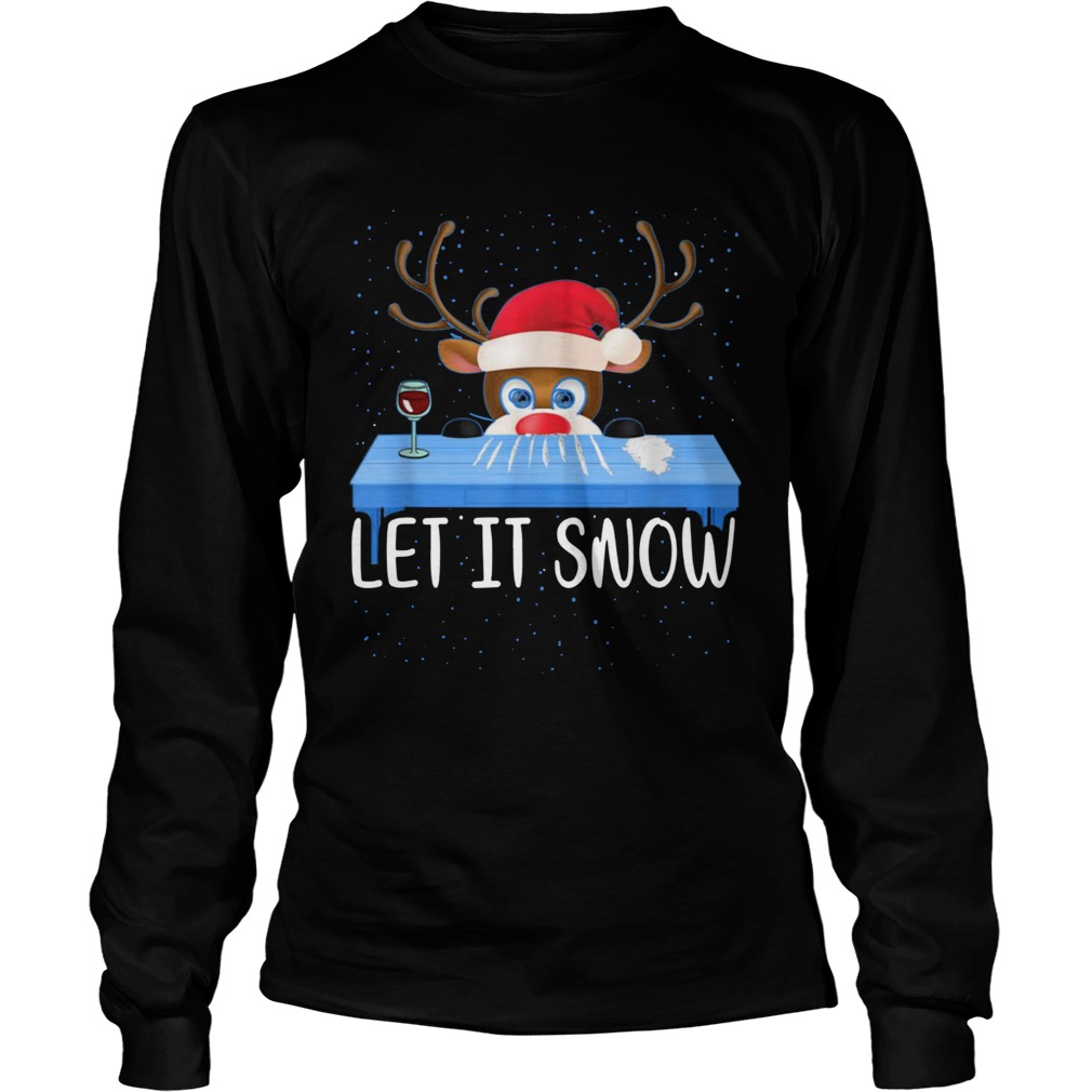 Walmart Cocaine Santa Reindeer Let It Snow LongSleeve