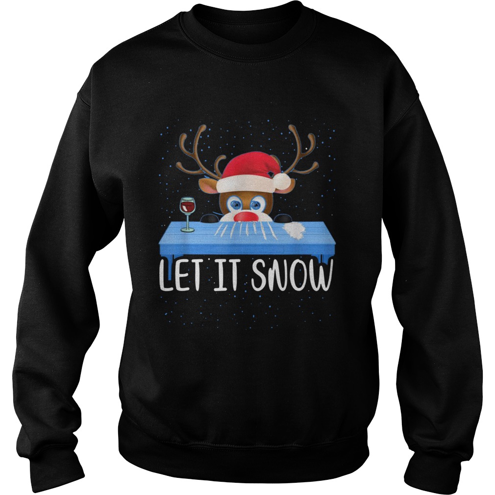 Walmart Cocaine Santa Reindeer Let It Snow Sweatshirt