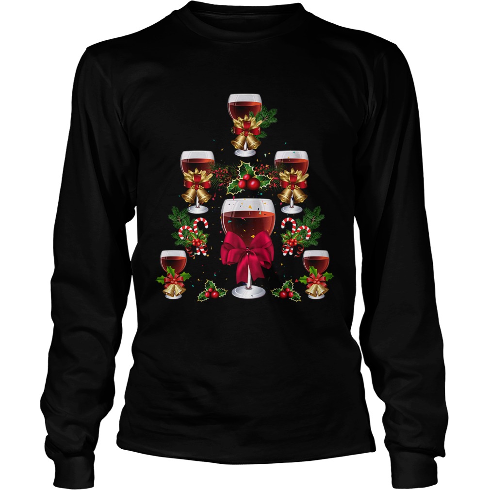 Wine Christmas Tree LongSleeve